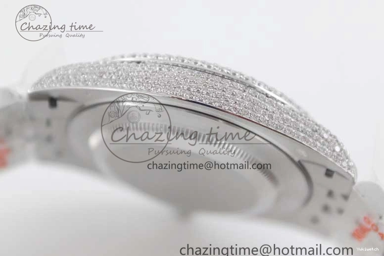 Jubilee Diamonds Datejust TWF 41 Arabic Full on A2824 Dial Edition SS Markers Best Bracelet 1:1 0214